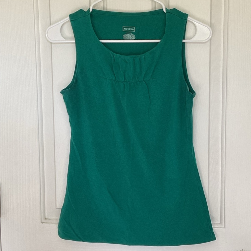 Merona Fitted Green Tank Top